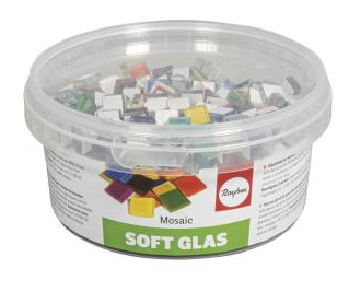 Mosaic Soft Glas 500g, 1x1cm